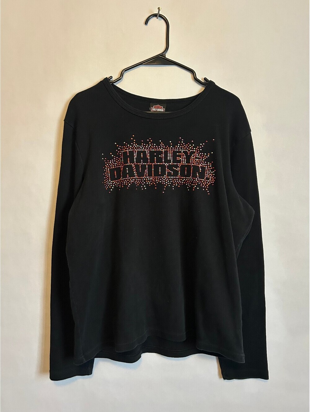 Harley Davidson Embellished Black Long-Sleeve 2X
